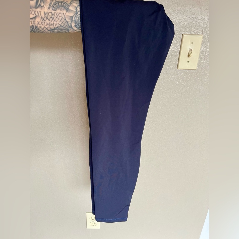 Til You Collapse Navy Blue Leggings